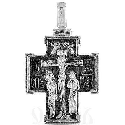 крест с образом св. влмуч. георгия победоносца серебро 925 проба (арт. 43284)