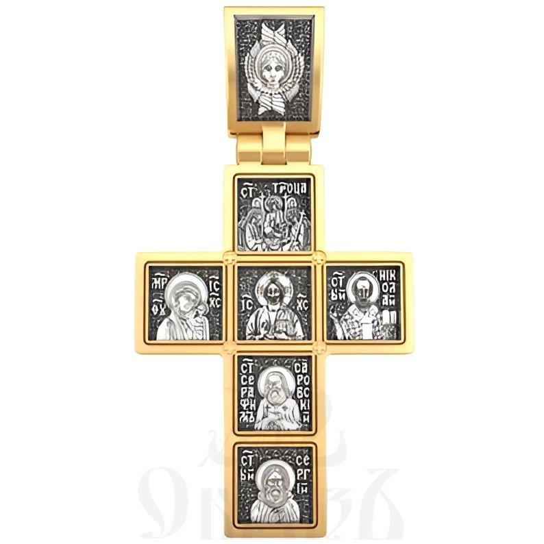 крест «иконостас», серебро 925 проба с золочением (арт. 17.076)