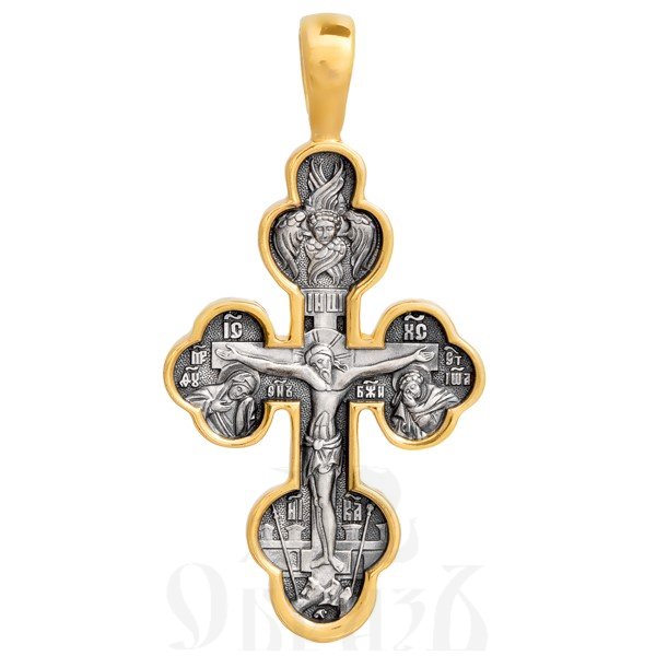 крест «материнский крест», серебро 925 проба с золочением (арт. 101.330)